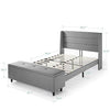 Modern Upholstered Platform Beds with Headboard
