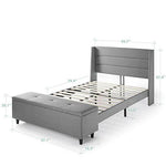 Modern Upholstered Platform Beds with Headboard